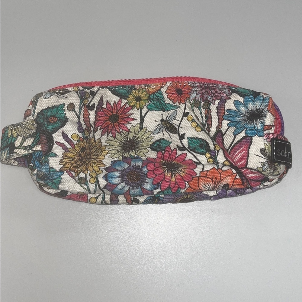 Sakroots Multicolor Floral Cosmetic, sunglasses,Waist Bag preowned